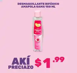 Akí Gama desmaquillante bifasico amapola oferta