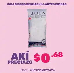 Akí Joia discos desmaquillantes zip bag oferta