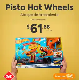 Mi Comisariato Pista Hot Wheels ataque de la serpiente oferta