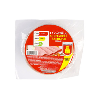 Akí L.CASTILLA MORTADELA FAMILIAR 500g oferta