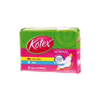 Akí KOTEX NORMAL ALAS TELA X40 oferta