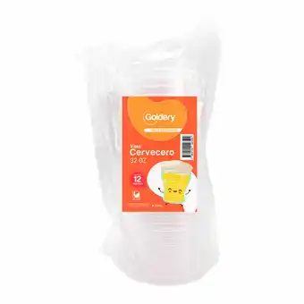 Tia Vaso desechable 32 oz Goldery 12 unds. oferta