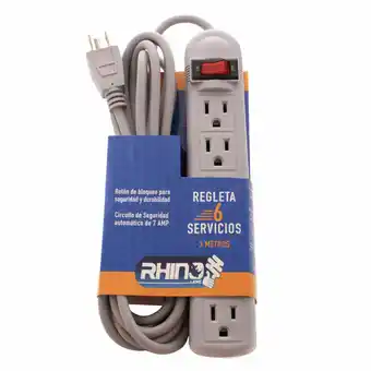 Tia Regleta Rhino 3 M 6 Servicios oferta