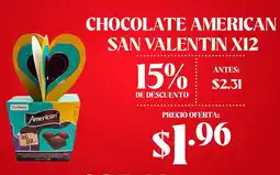 Coral Hipermercados Chocolate american san valentin x12 oferta