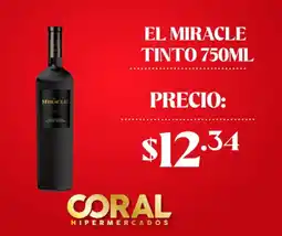 Coral Hipermercados El miracle tinto oferta
