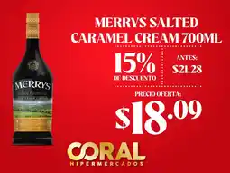 Coral Hipermercados Merrys salted caramel cream oferta