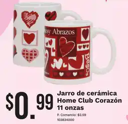 Tia Home club jarro de cerámica corazón oferta