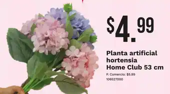 Home club planta artificial hortensia