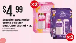 Tia Soul care estuche para mujer crema y splash oferta