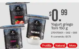 Tia Toni yogurt griego oferta