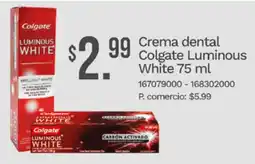 Tia Colgate crema dental luminous white oferta