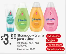 Tia Johnson's shampoo y crema hidratación oferta