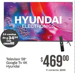 Tia Hyundai televisor 58" oferta