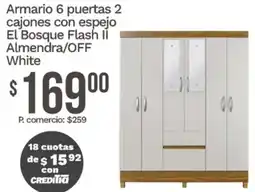 Tia Armario el bosque flash ii almendra/off oferta