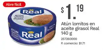 Real atún lomitos en aceite girasol