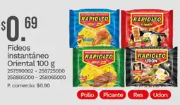 Tia Rapidito fideos instantáneo oferta