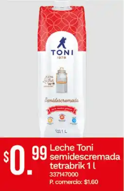 Tia Toni leche semidescremada oferta