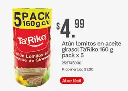 Tia Ta'Riko atún lomitos en aceite de girasol oferta