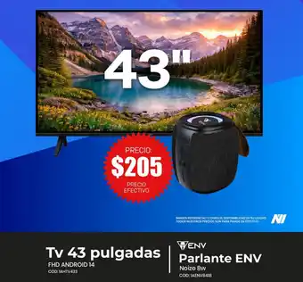 ENV TV 43" + parlante