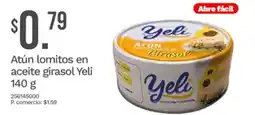 Tia Yeli atún lomitos en aceite girasol oferta