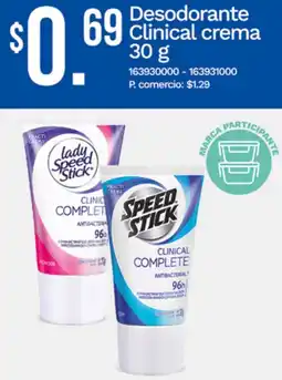 Tia Lady d speed stick esodorante clinical crema oferta