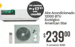 Tia American star aire acondicionado ecológico oferta