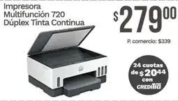 Tia Hp impresora multifunción 720 dúplex tinta continua oferta