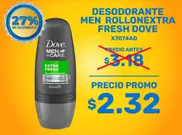 Coral Hipermercados Dove Men desodorante roll on oferta