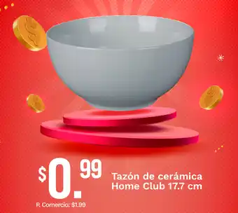 Home Club tazón de cerámica 17.7 cm