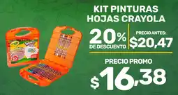 Coral Hipermercados Kit pinturas hojas crayola oferta