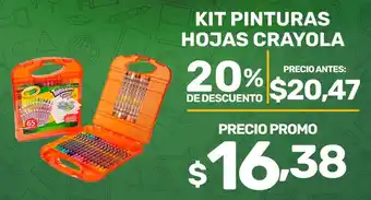 Kit pinturas hojas crayola