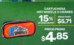 Coral Hipermercados Cartuchera hot wheels oferta