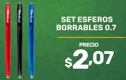 Coral Hipermercados Set esferos borrables 0.7 oferta