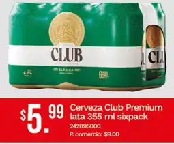 Tia Club premium cerveza lata oferta