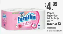 Tia Familia papel higiénico triple hoja oferta