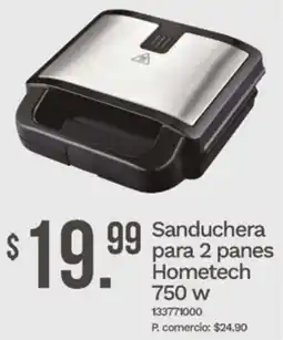 Tia Sanduchera para 2 panes hometech oferta