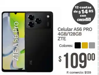 Zte celular A56 pro