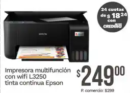 Tia Epson impresora multifunción con wifi L3250 tinta continua oferta