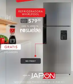 Almacenes Japón Whirlpool refrigeradora oferta