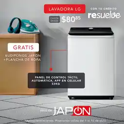 Almacenes Japón Lg lavadora oferta