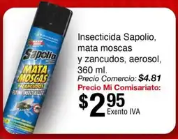 Mi Comisariato Sapolio insecticida mata moscas y zancudos, aerosol oferta