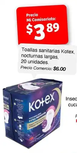 Mi Comisariato Kotex toallas sanitarias nocturnas largas oferta