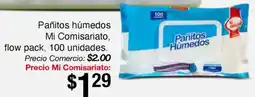Mi Comisariato Pañitos húmedos mi comisariato, flow pack oferta