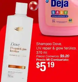 Mi Comisariato Dove shampoo uv repair & glow ferúlico oferta