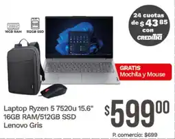 Tia Lenovo laptop ryzen 5 oferta