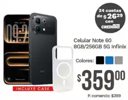 Tia Infinix Note 60 5G oferta