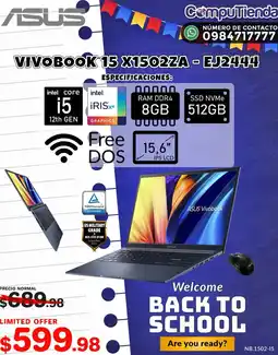 CompuTienda ASUS VIVOBOOK 15 X1502ZA oferta