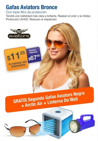 TVentas Aviators Gafas Bronce oferta