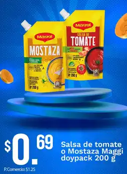 Tia Maggi salsa de tomate o mostaza doypack oferta