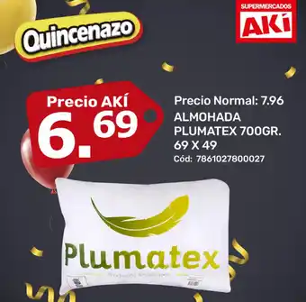 Akí Plumatex Almohada 69x49cm oferta
